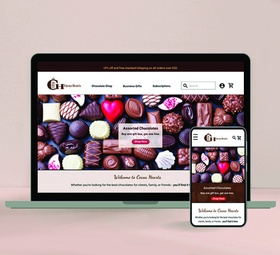 Cocoa Hearts Website/App Case Study